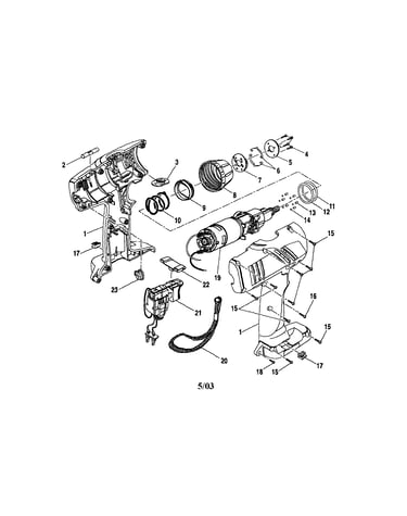 Housing/motor with gear
