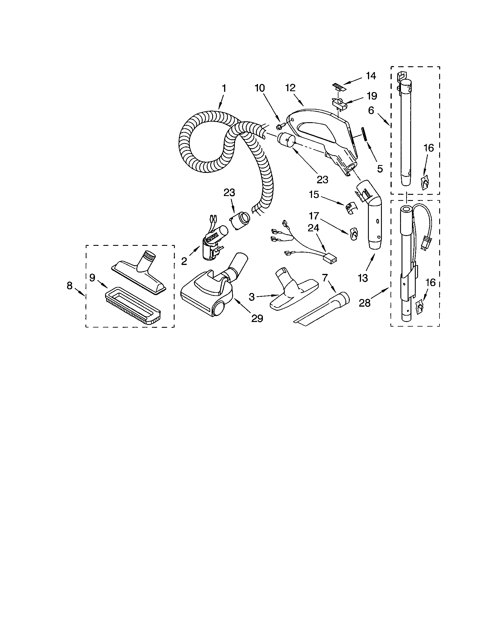 HOSE AND ATTACHMENTS