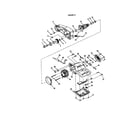 Ryobi TS1350 motor and gear housings diagram
