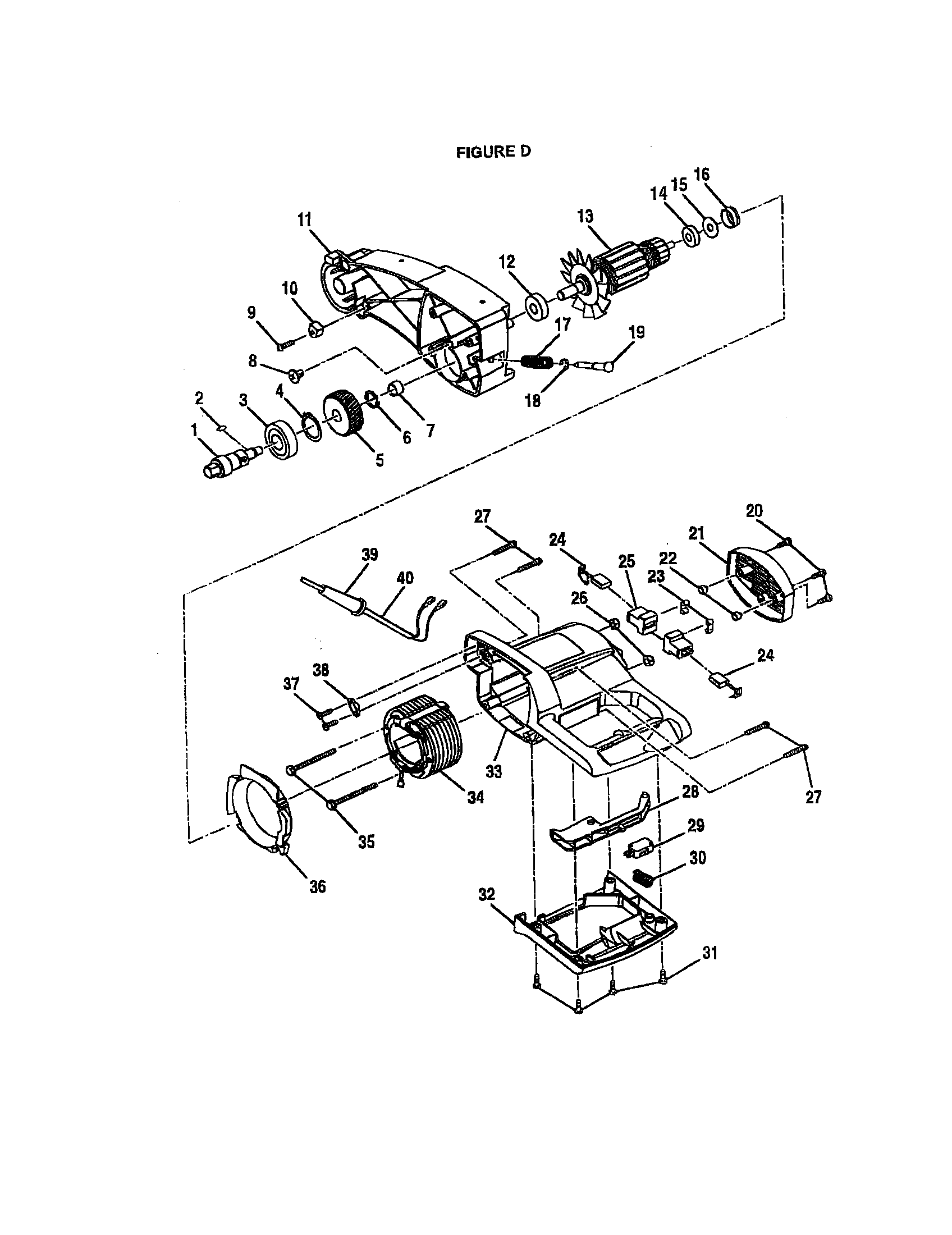 MOTOR AND GEAR HOUSINGS