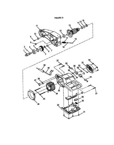 Motor and gear housings