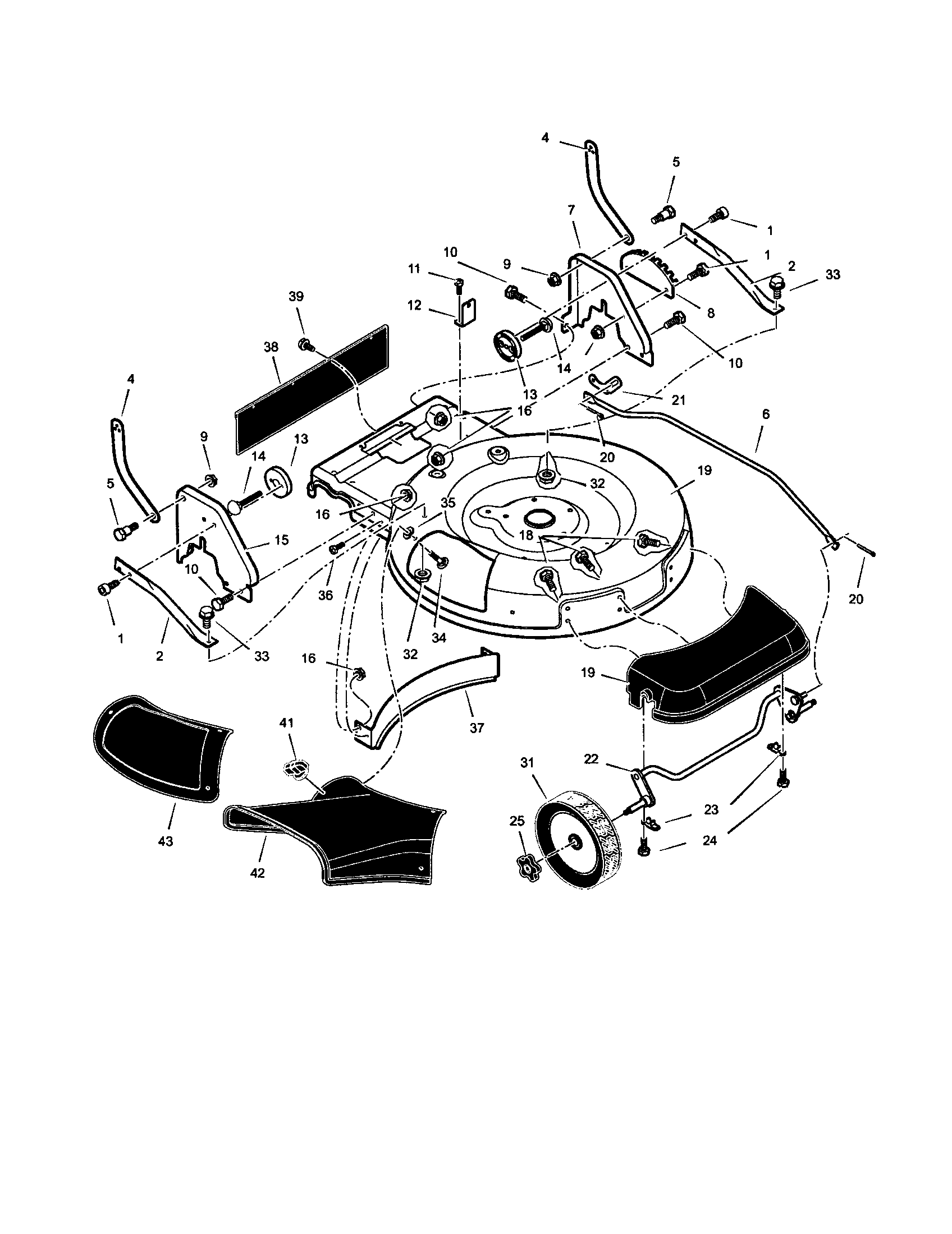 Fixed wheel assembly