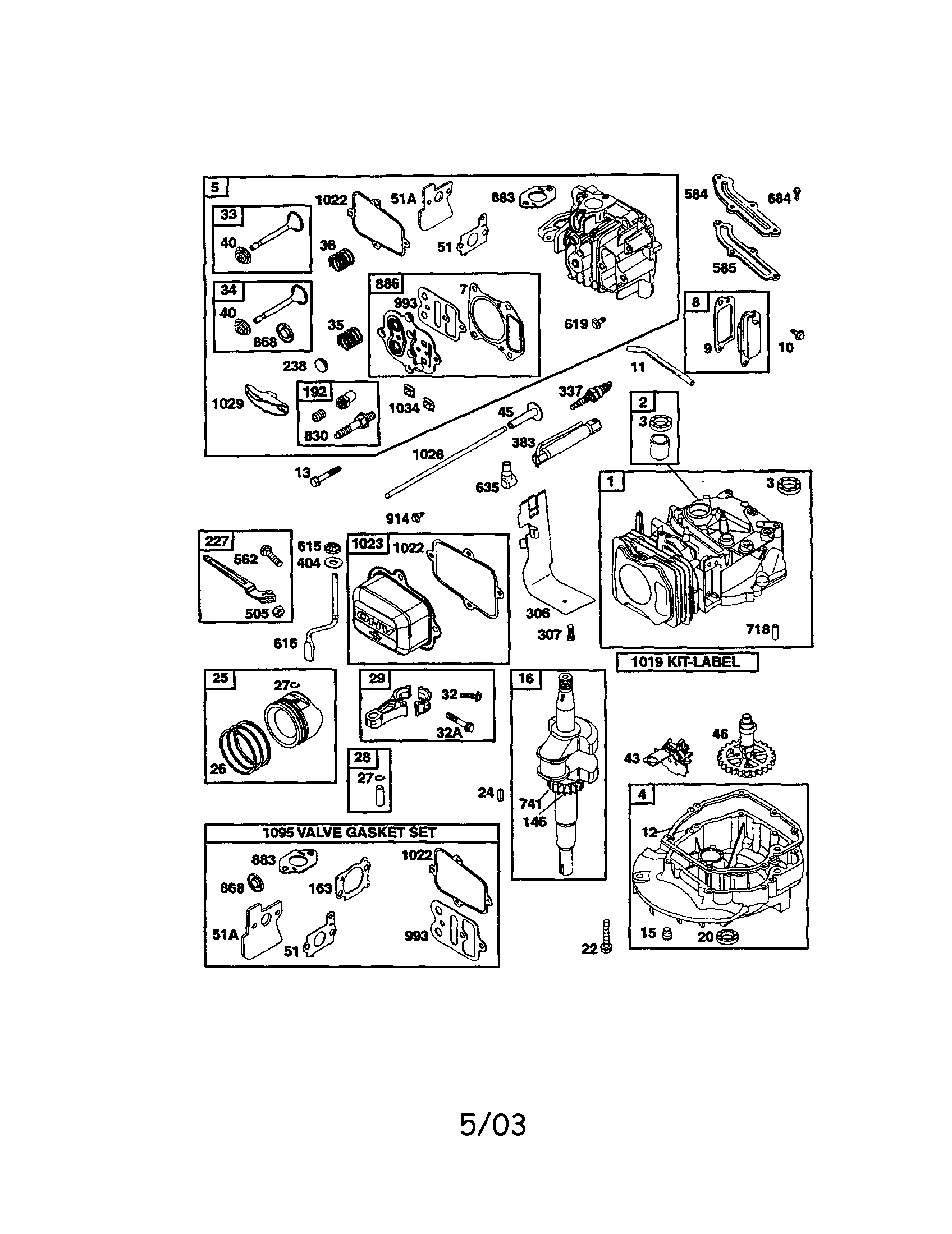 Cylinder/head-cylinder/crankshaft