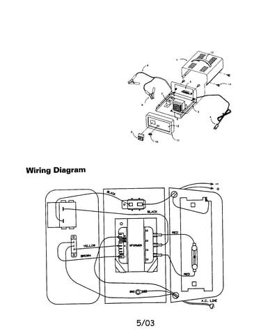 Cover/base/ac power cord/wiring
