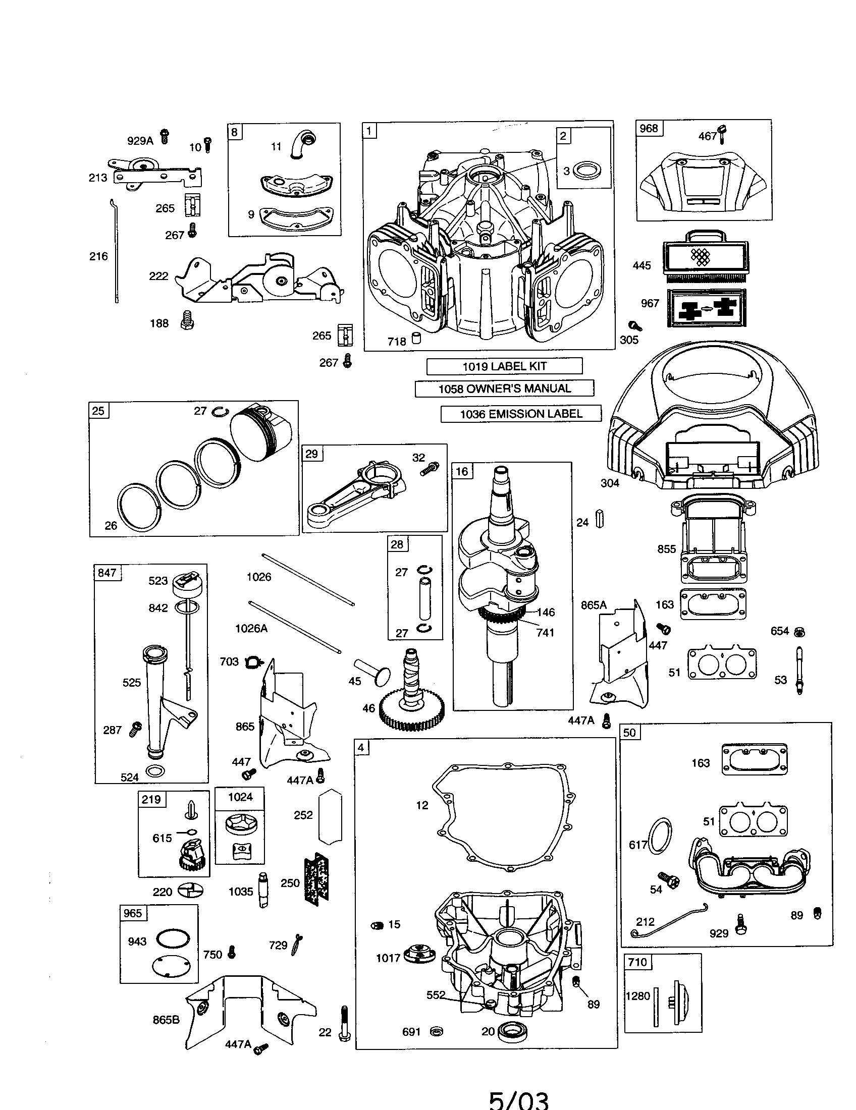 Cylinder/blower/sump-engine