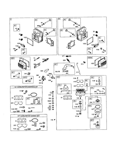 Head-cylinder/carburetor