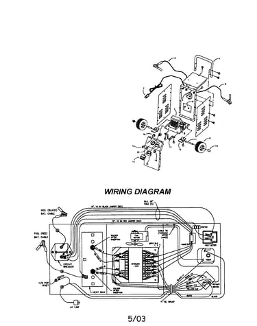 Fan motor/handle/axle/wiring