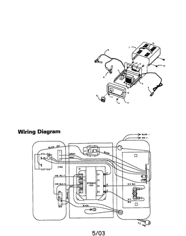 Cover/base/handle/wiring