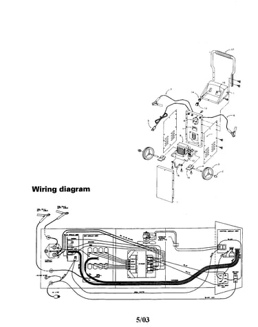 Handle/fan motor/wiring