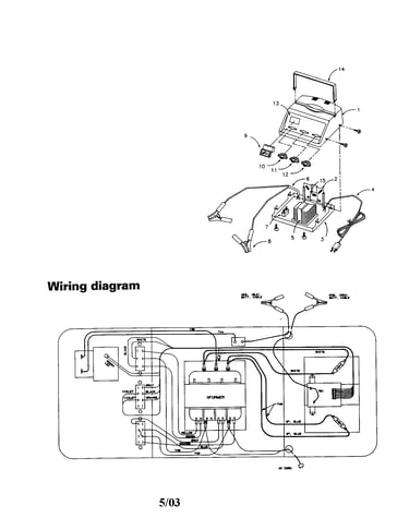 Case cover/transformer/wiring