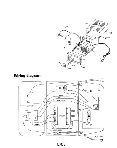 Cover/base/wiring
