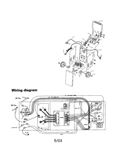 Transformer/fan motor/wiring