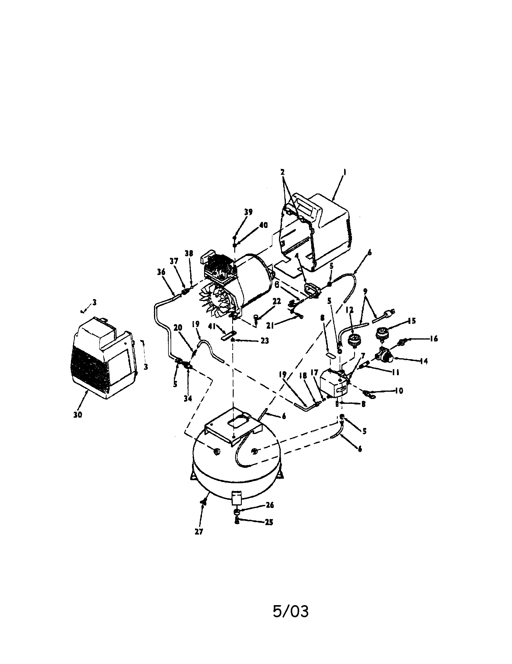 SHROUD/TANK PRESSURE GAUGE