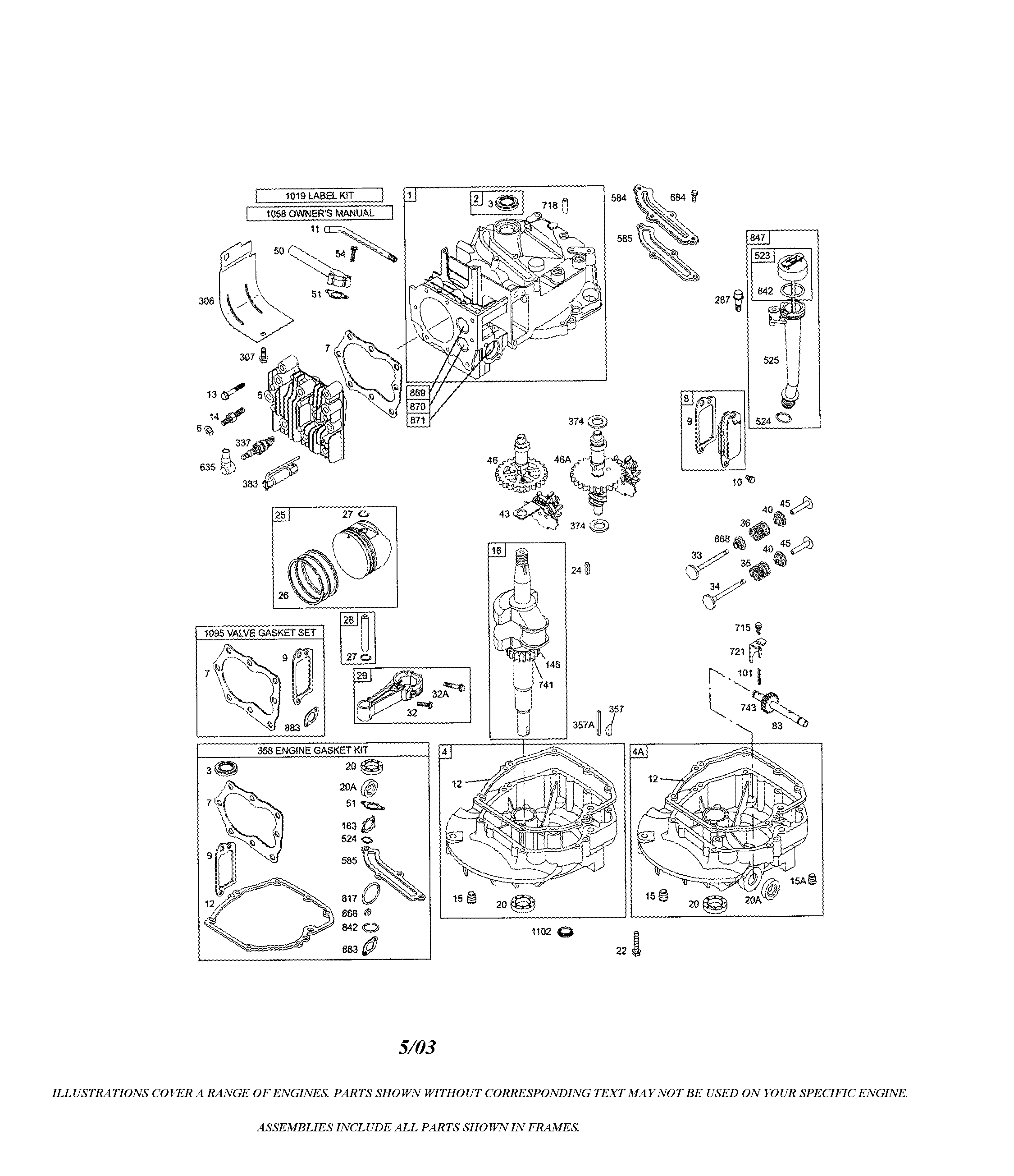 Cylinder/crankshaft