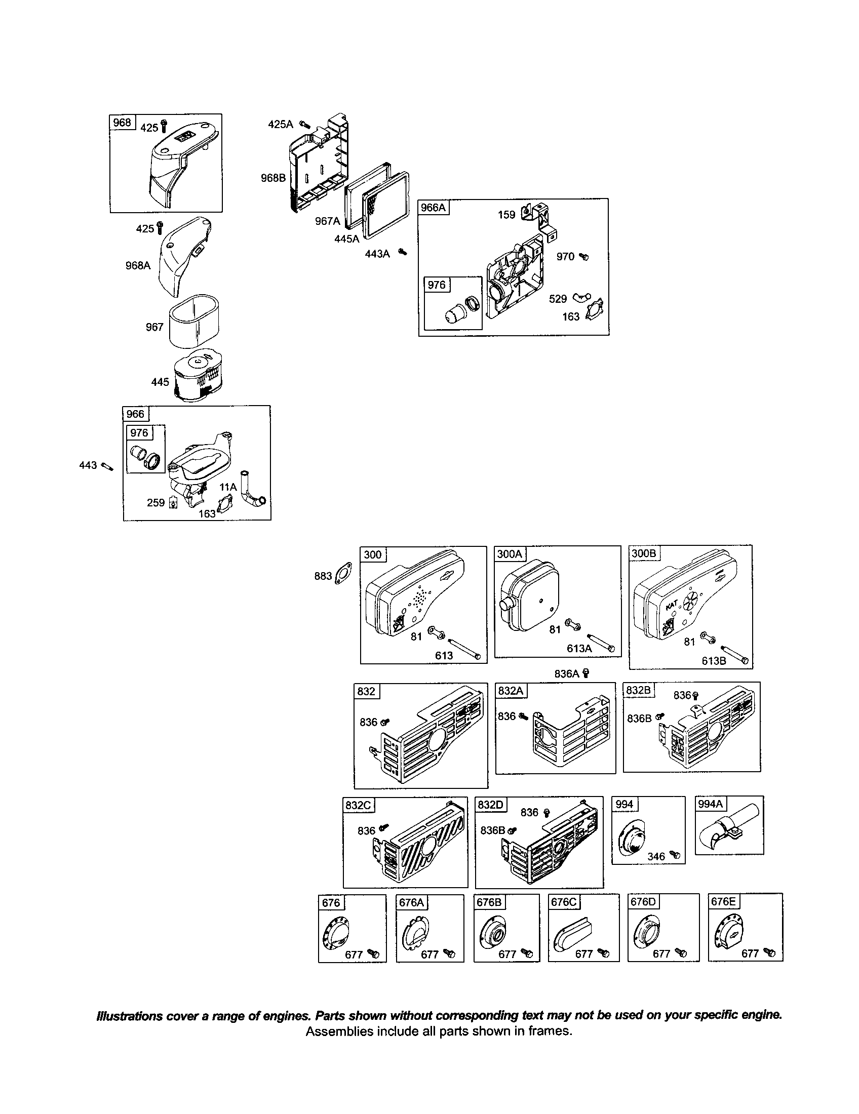 Base-air cleaner/muffler