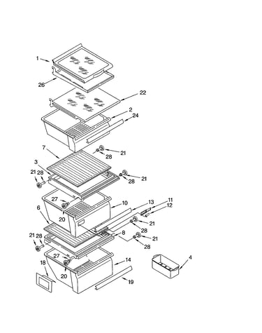 Refrigerator shelf