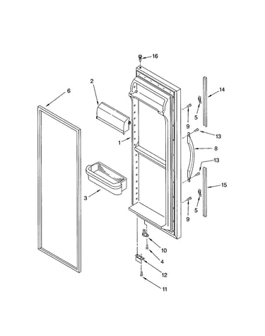 Refrigerator door