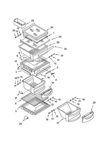 Refrigerator shelf