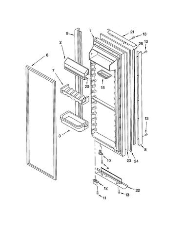 Refrigerator door