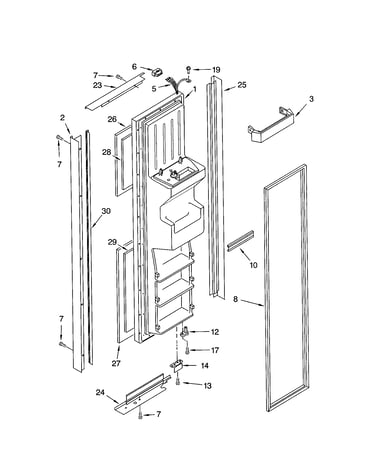 Freezer door