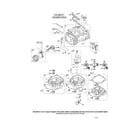 Briggs & Stratton 128600 (0100-0264) cylinder/crankshaft diagram