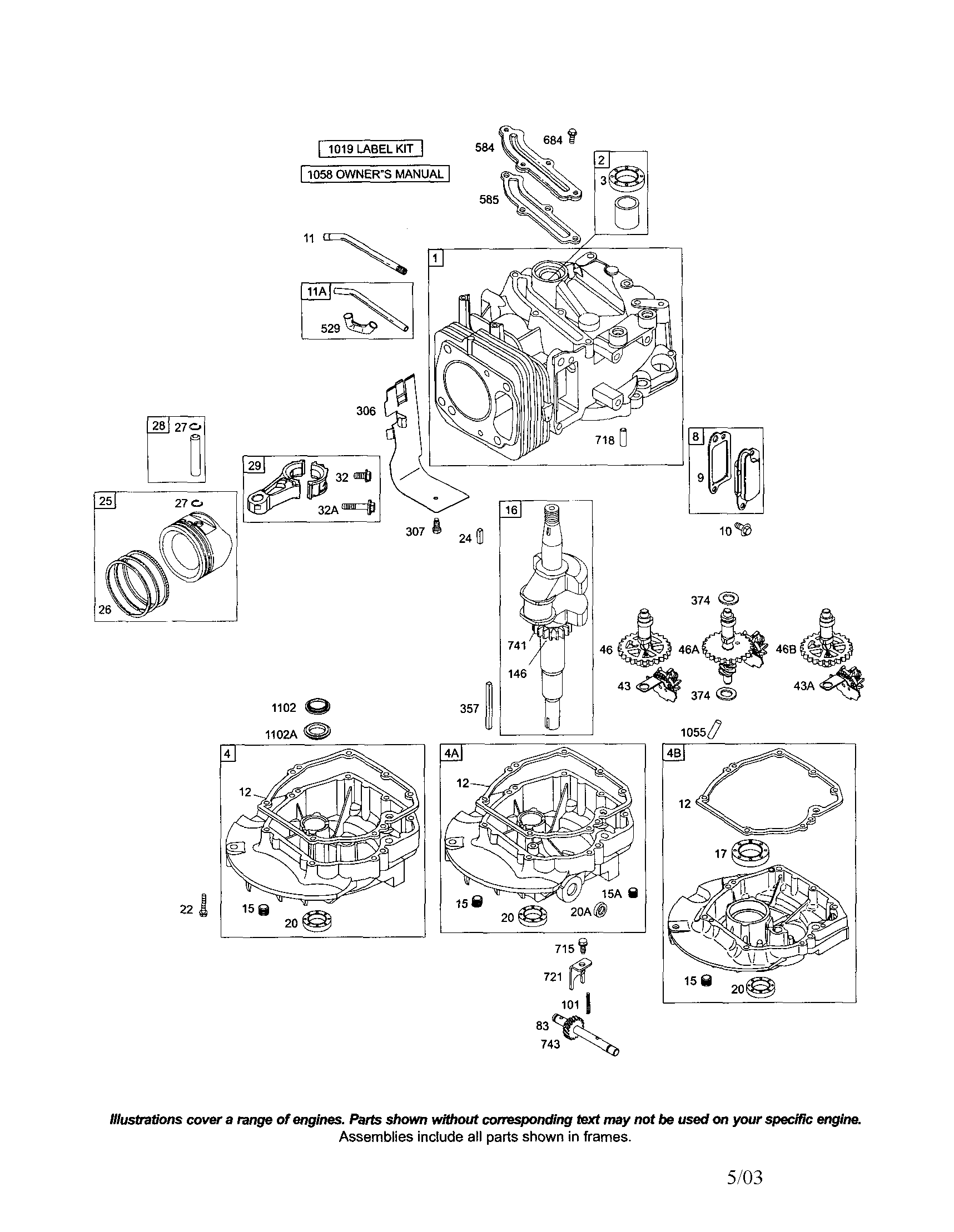 Cylinder/crankshaft