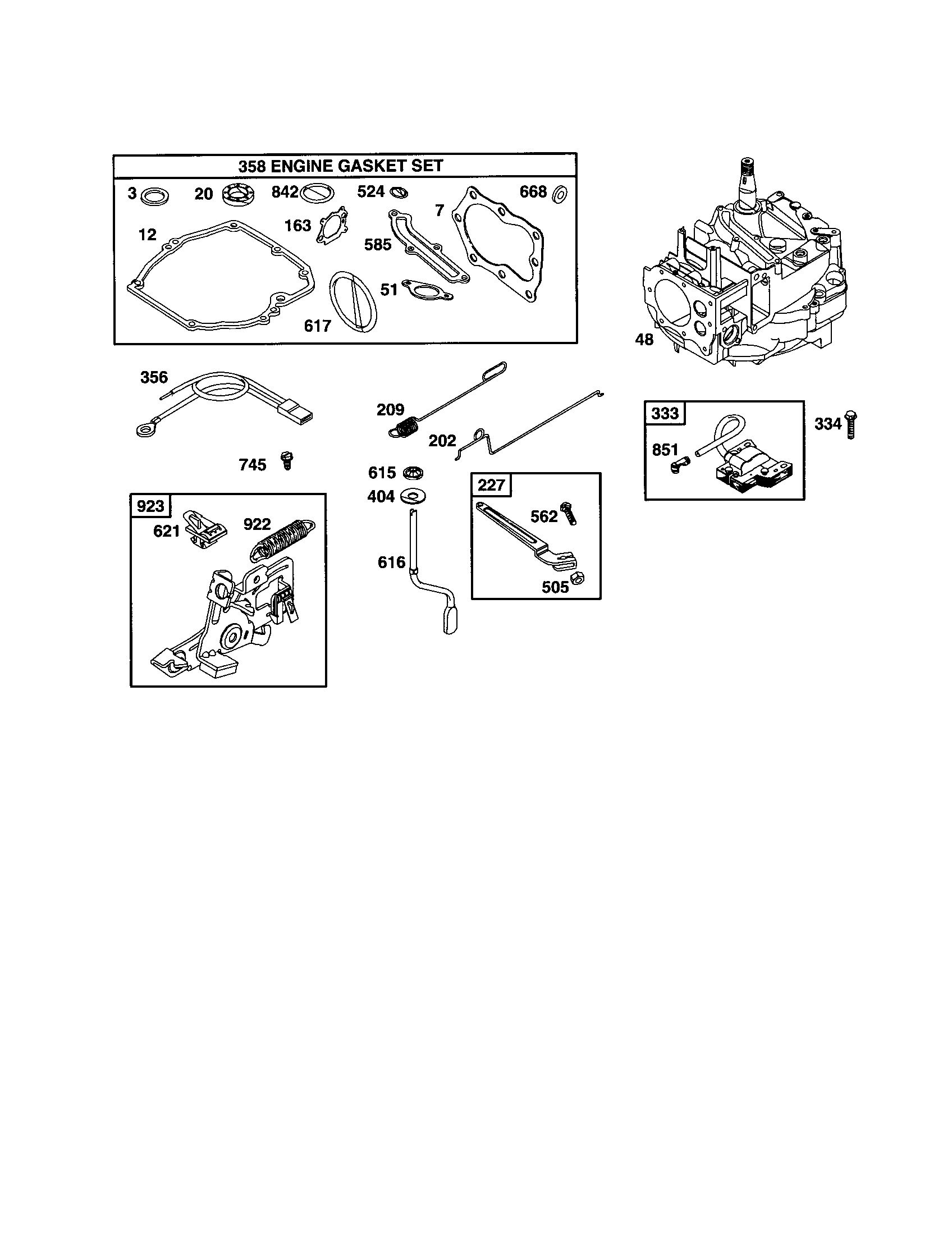 Short block/gasket set