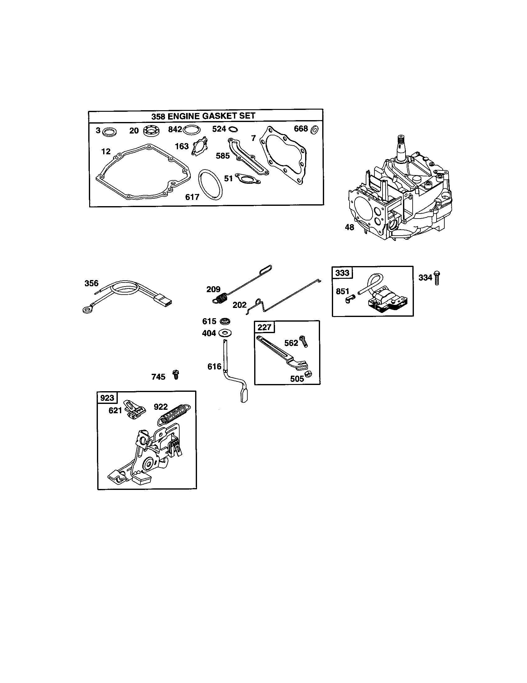 Short block/gasket set