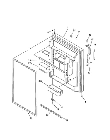 Refrigerator door