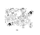 Craftsman 917378404 engine/housing/handle diagram