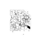 Kenmore 58053701300 outer case and control diagram
