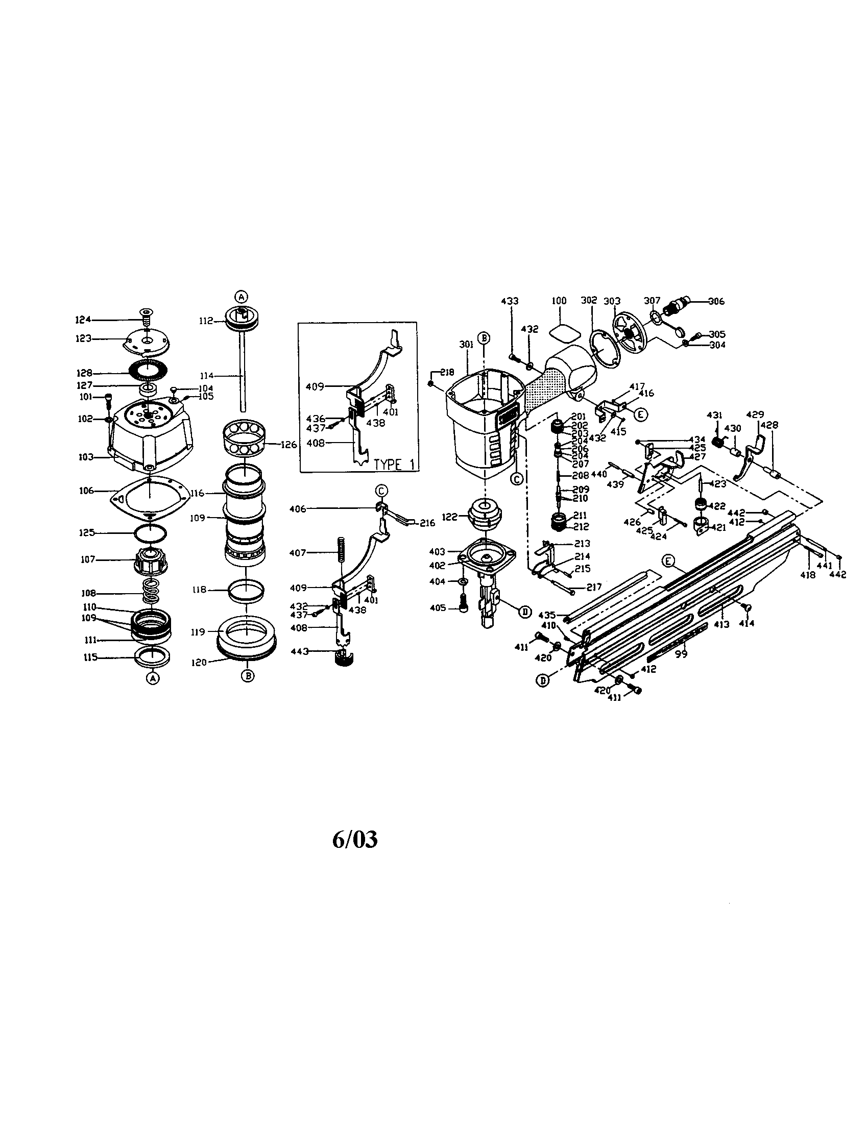 Round head framing nailer