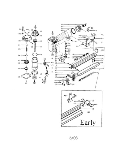 Narrow crown stapler