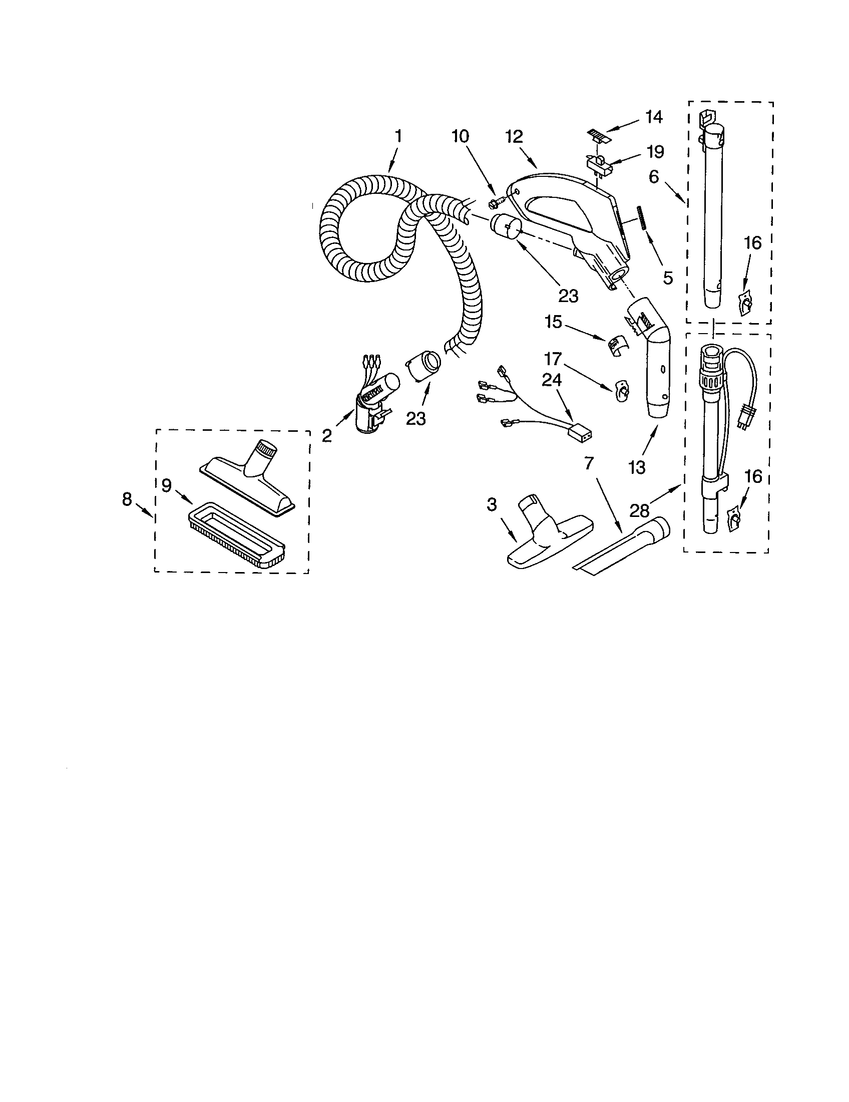 Hose and attachments