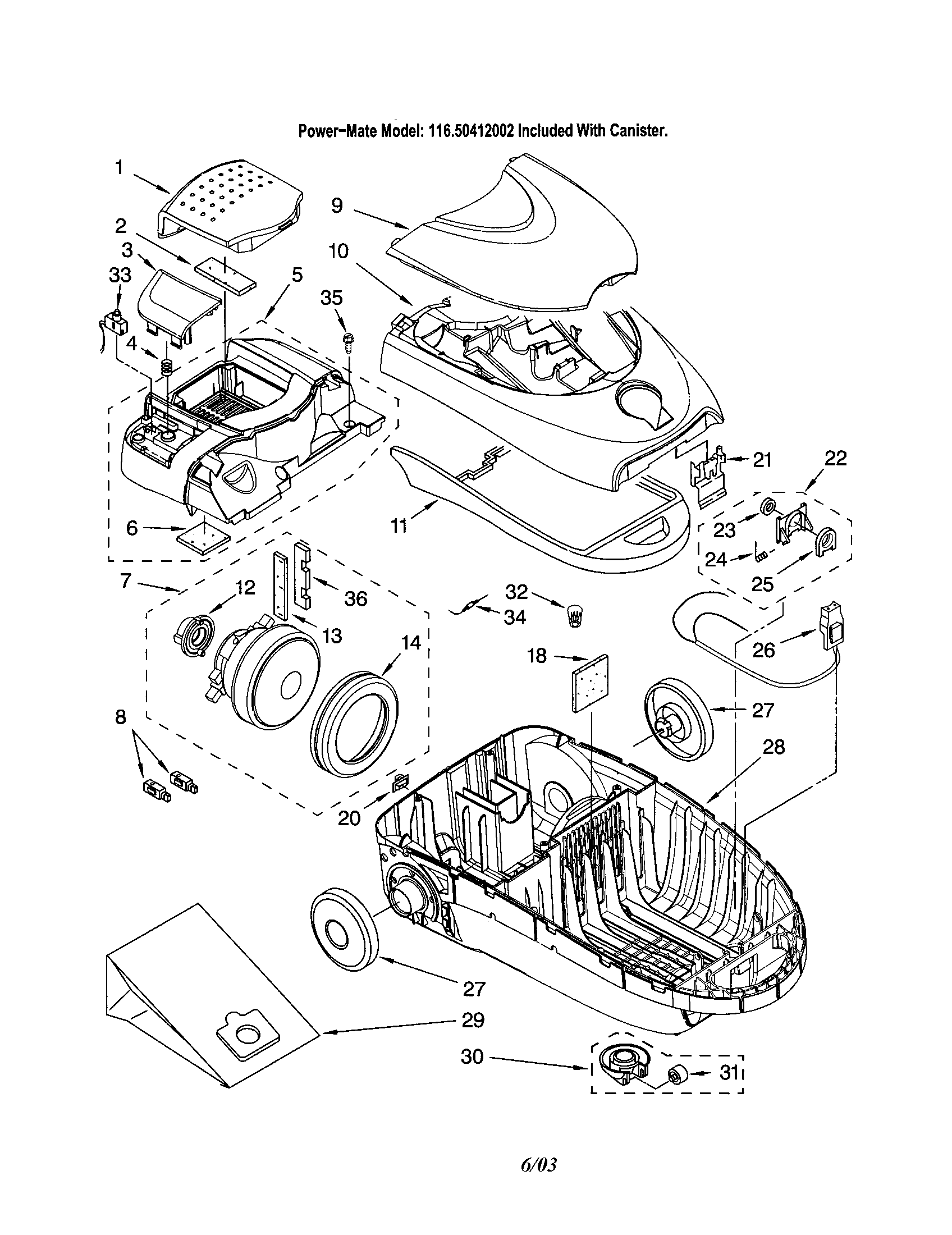 BASE/CANOPY/MOTOR, FAN