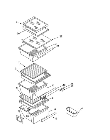 Refrigerator shelf