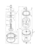 Agiator, basket and tub