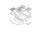 Kenmore 66572152300 drawer and broiler diagram