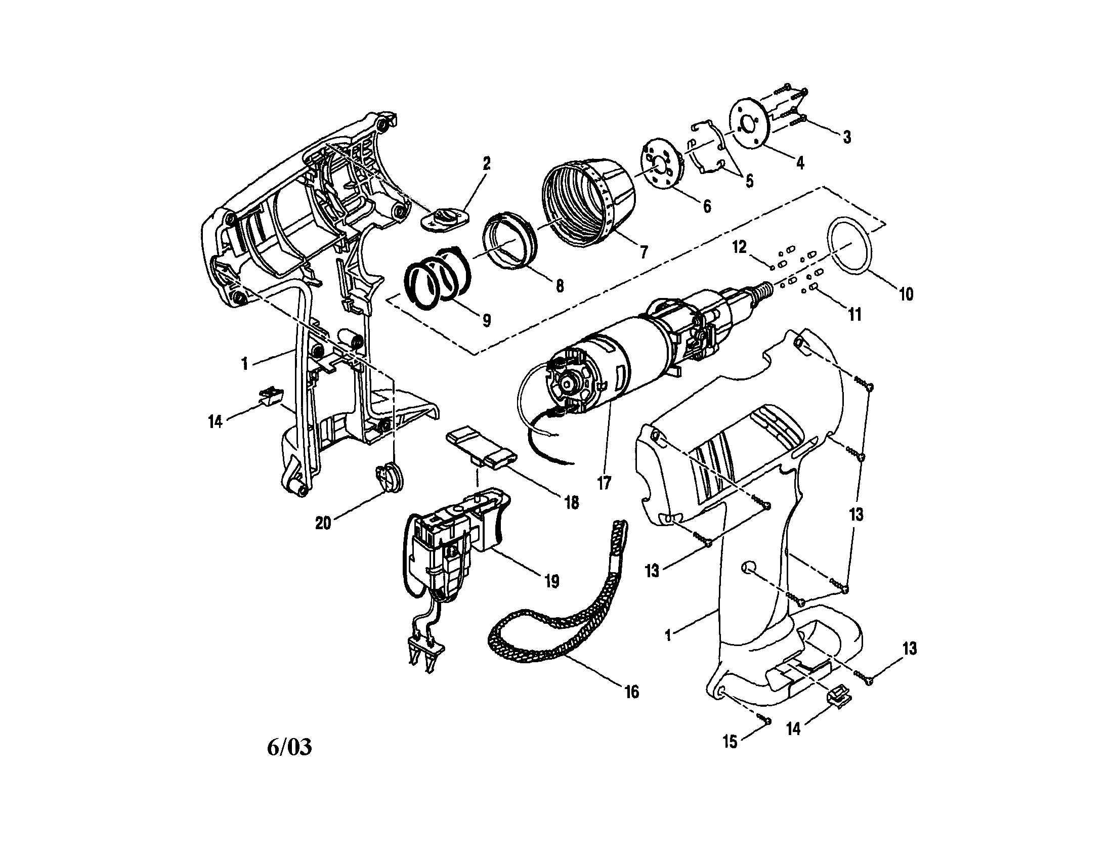 HOUSING AND MOTOR