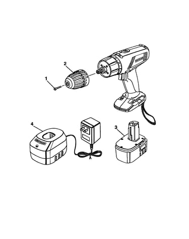 Chuck/battery pack/charger