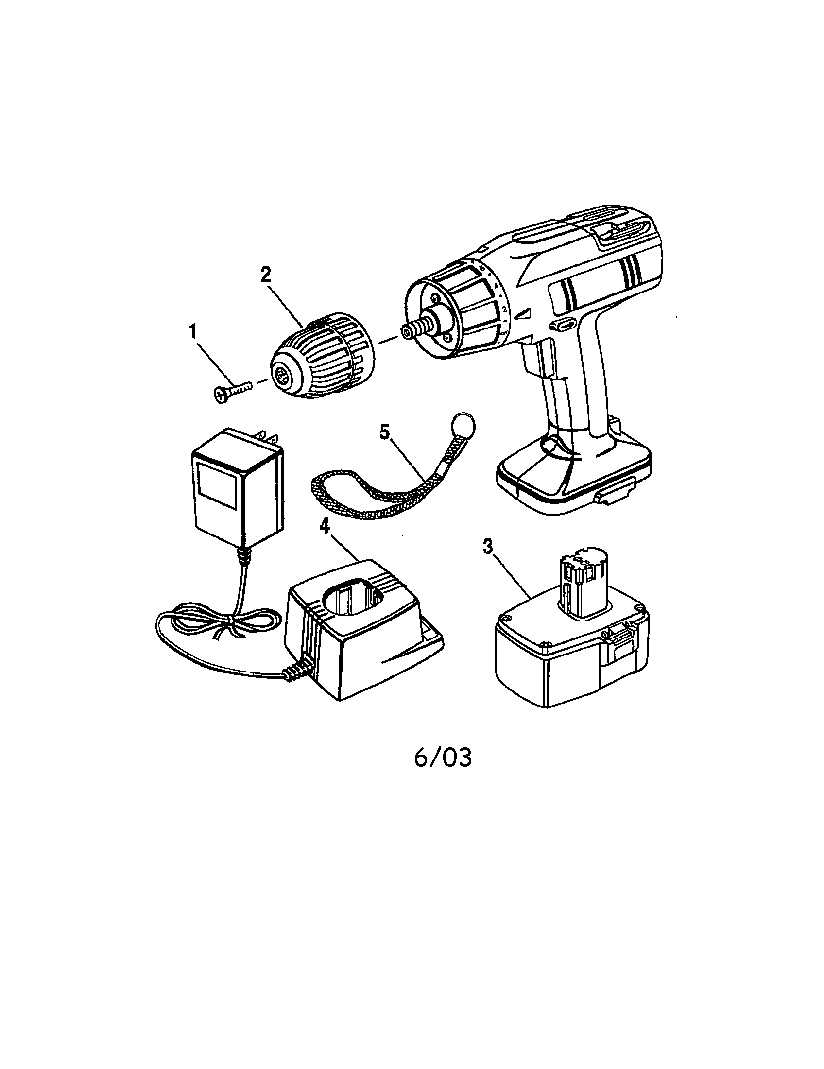 Chuck/battery pack/charger