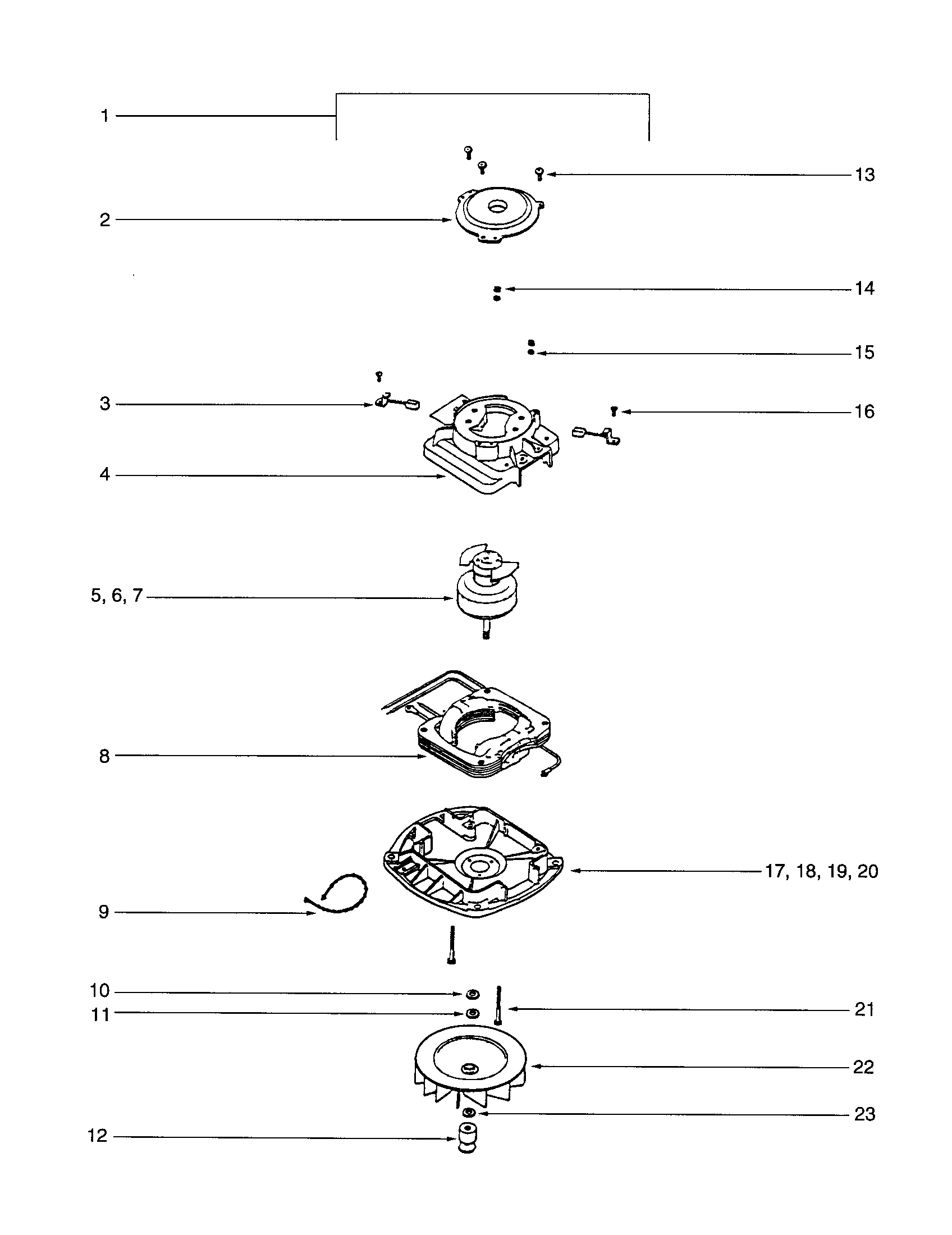 MOTOR COVER/MOTOR/FAN