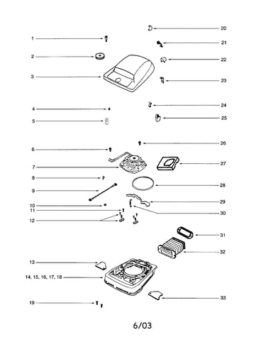 Hood/motor/base