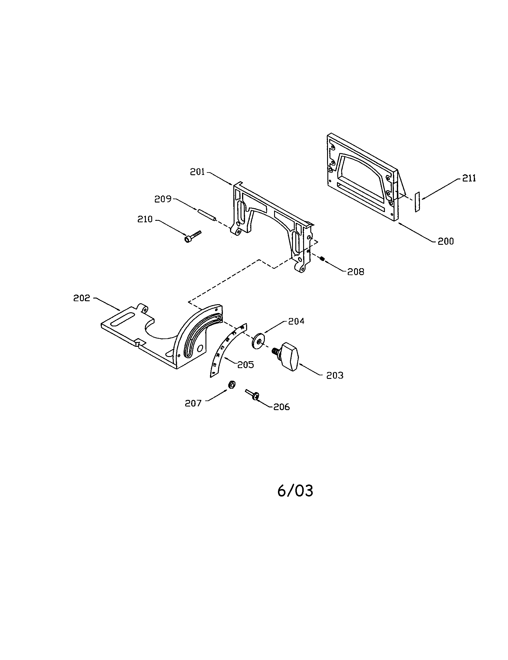 TILT FENCE (FOR 555 PLATE JOINER)