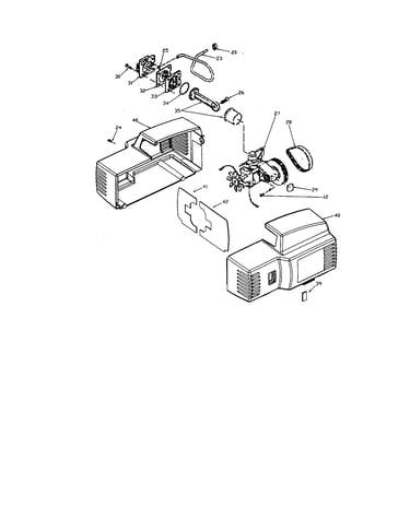 Motor/shroud