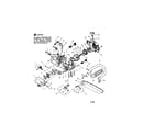 Craftsman 358351042 clutch cover/chassis/chain/bar diagram