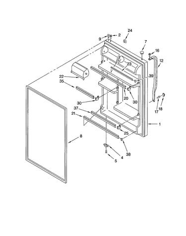 Refrigerator door