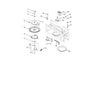 KitchenAid KHMS155LWH0 magnetron and turntable diagram