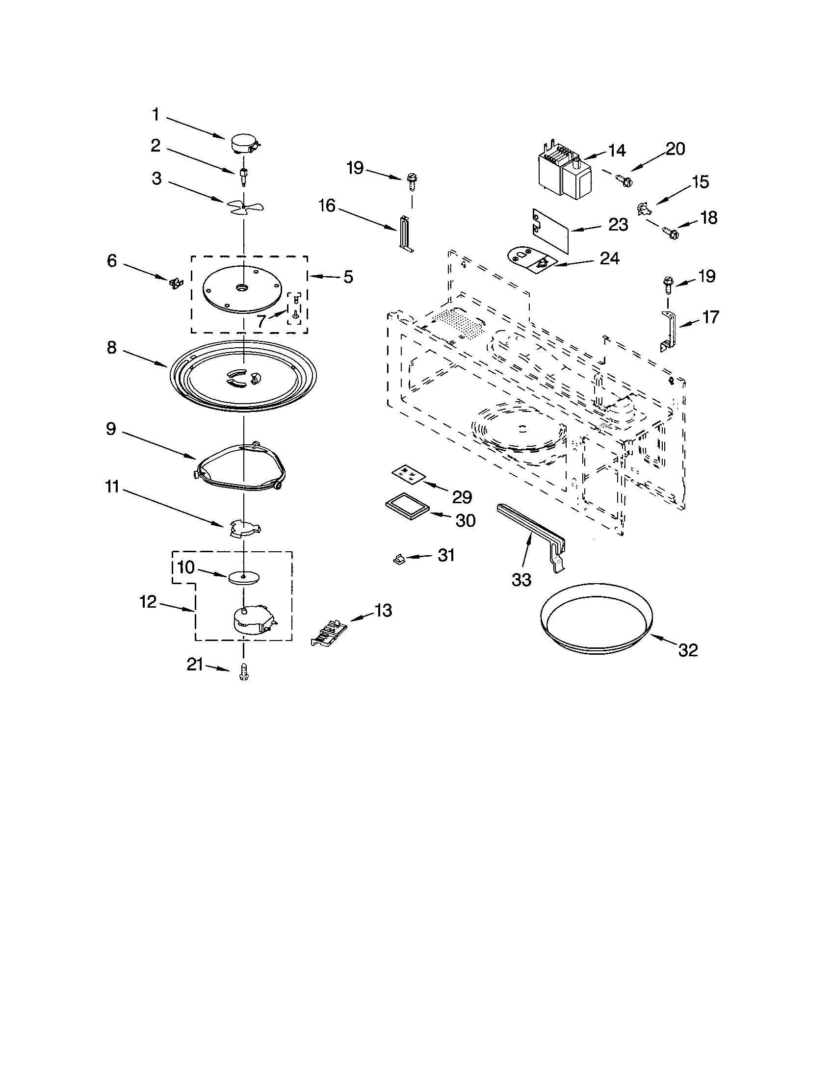 Magnetron and turntable