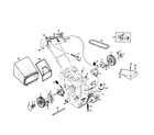 Poulan PP850PE wheels/tires/bag diagram